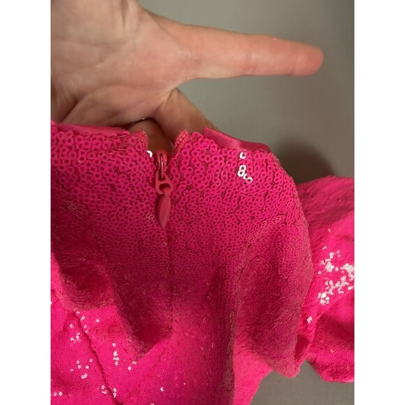 Torrid At The Knee Sequin Strong Shoulder Dress Pink size 24 - Picture 4 of 16